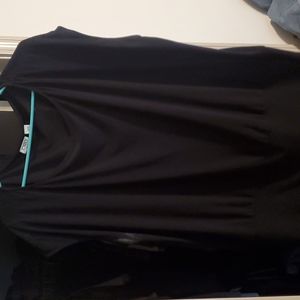 Black boat neck blouse